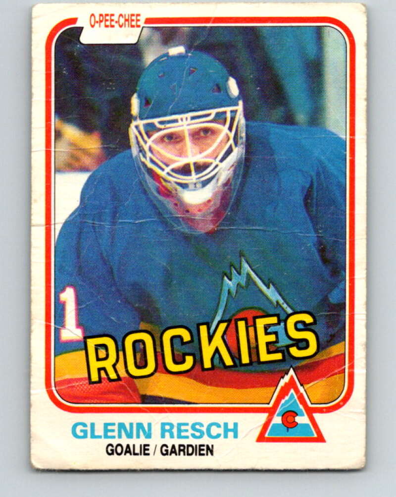 1981-82 O-Pee-Chee #80 Glenn Resch  Colorado Rockies  V29996