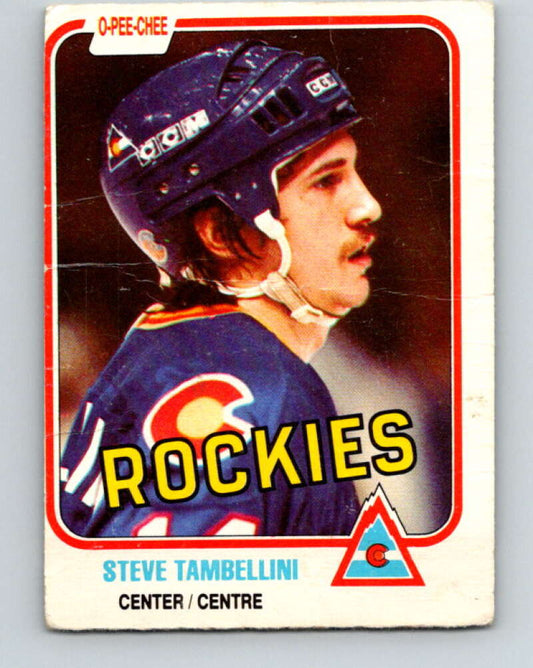 1981-82 O-Pee-Chee #81 Steve Tambellini  Colorado Rockies  V29997
