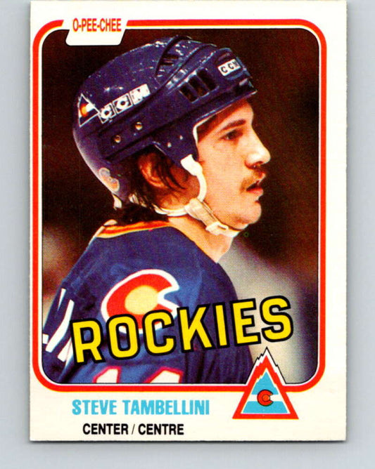 1981-82 O-Pee-Chee #81 Steve Tambellini  Colorado Rockies  V29998