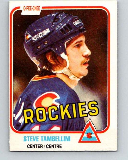 1981-82 O-Pee-Chee #81 Steve Tambellini  Colorado Rockies  V29999
