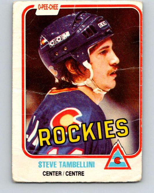 1981-82 O-Pee-Chee #81 Steve Tambellini  Colorado Rockies  V30000