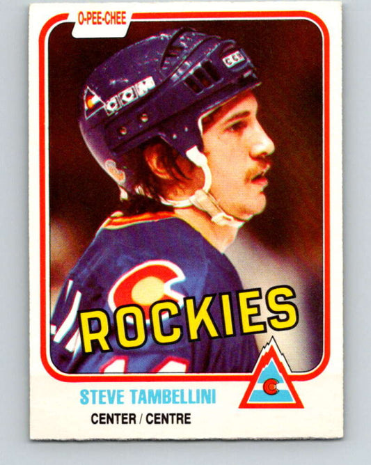 1981-82 O-Pee-Chee #81 Steve Tambellini  Colorado Rockies  V30001