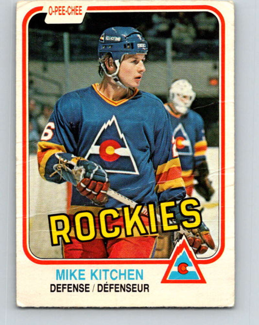 1981-82 O-Pee-Chee #83 Mike Kitchen  Colorado Rockies  V30008