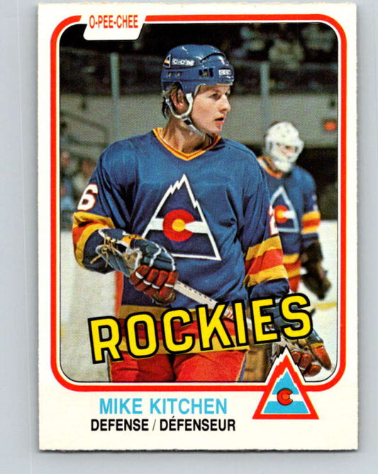 1981-82 O-Pee-Chee #83 Mike Kitchen  Colorado Rockies  V30009