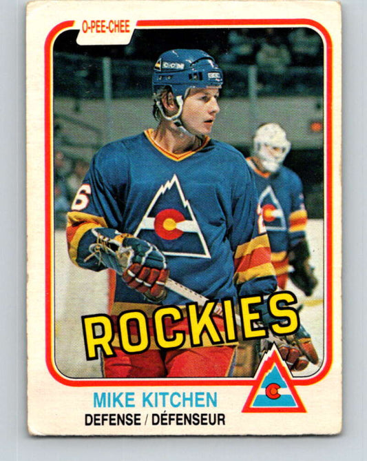 1981-82 O-Pee-Chee #83 Mike Kitchen  Colorado Rockies  V30010