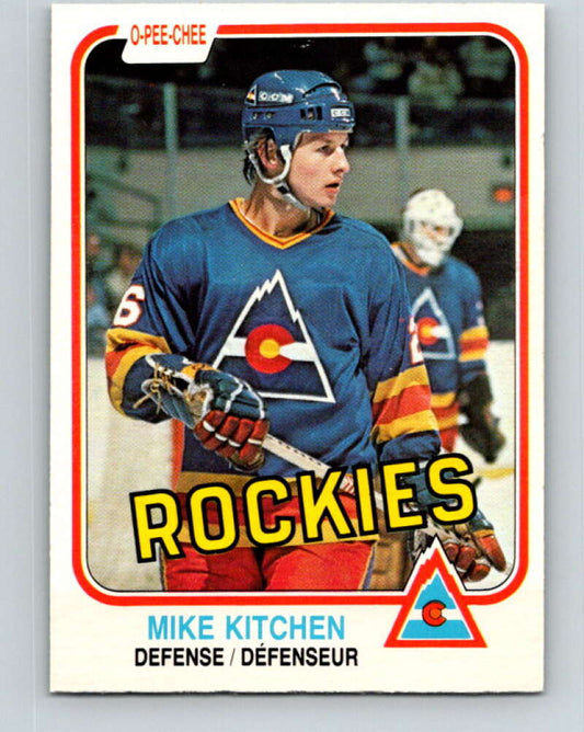 1981-82 O-Pee-Chee #83 Mike Kitchen  Colorado Rockies  V30011