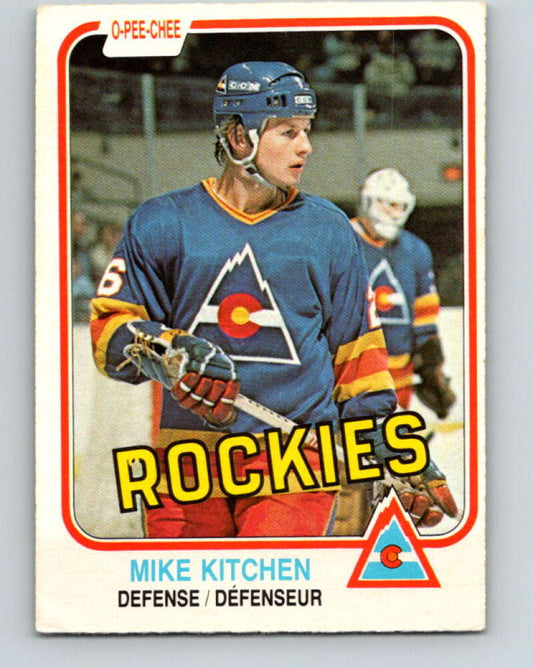 1981-82 O-Pee-Chee #83 Mike Kitchen  Colorado Rockies  V30014