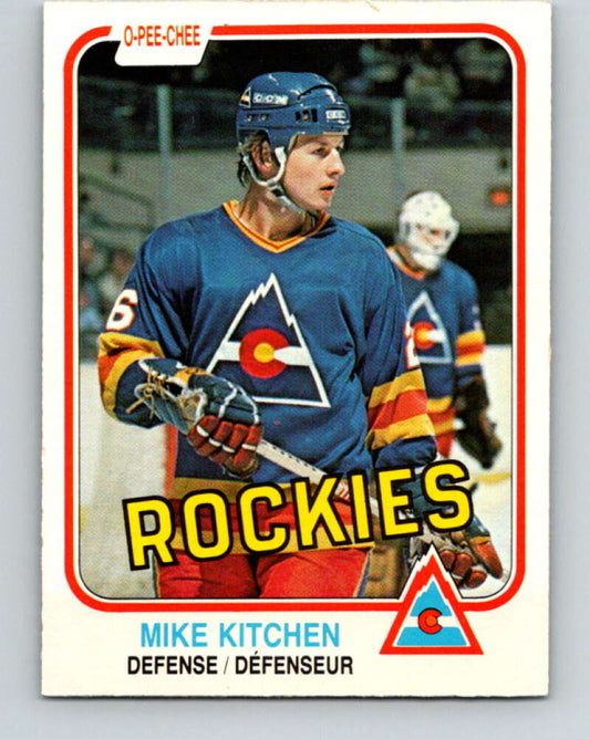 1981-82 O-Pee-Chee #83 Mike Kitchen  Colorado Rockies  V30015