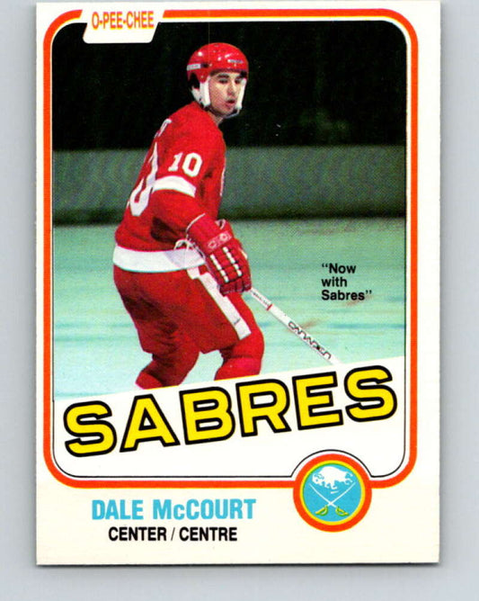 1981-82 O-Pee-Chee #86 Dale McCourt  Buffalo Sabres  V30034