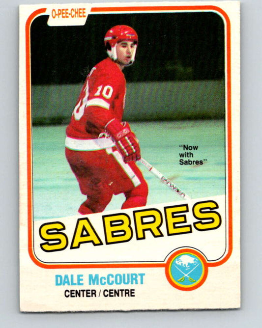 1981-82 O-Pee-Chee #86 Dale McCourt  Buffalo Sabres  V30036