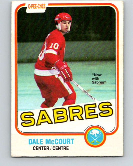 1981-82 O-Pee-Chee #86 Dale McCourt  Buffalo Sabres  V30037