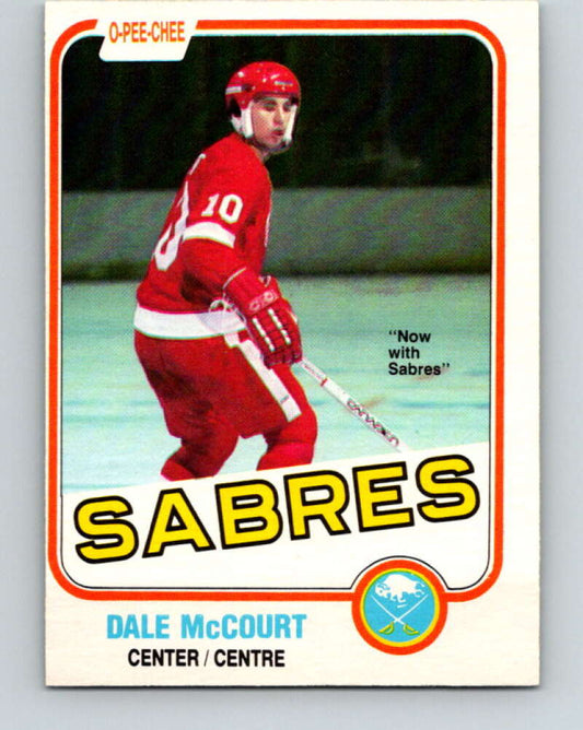 1981-82 O-Pee-Chee #86 Dale McCourt  Buffalo Sabres  V30038