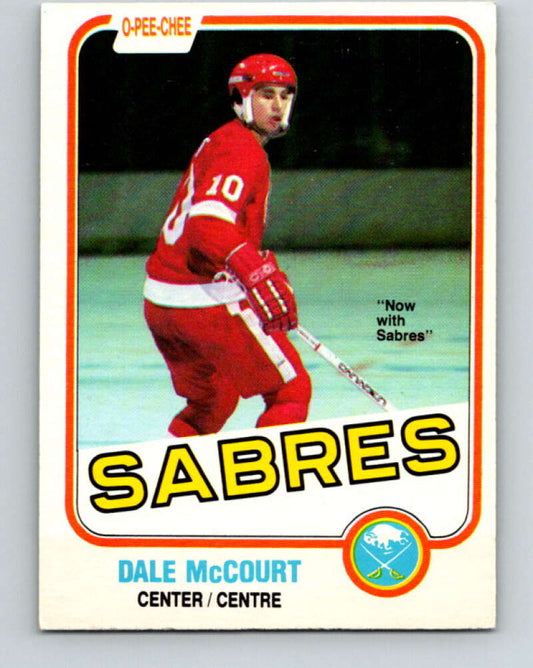 1981-82 O-Pee-Chee #86 Dale McCourt  Buffalo Sabres  V30039