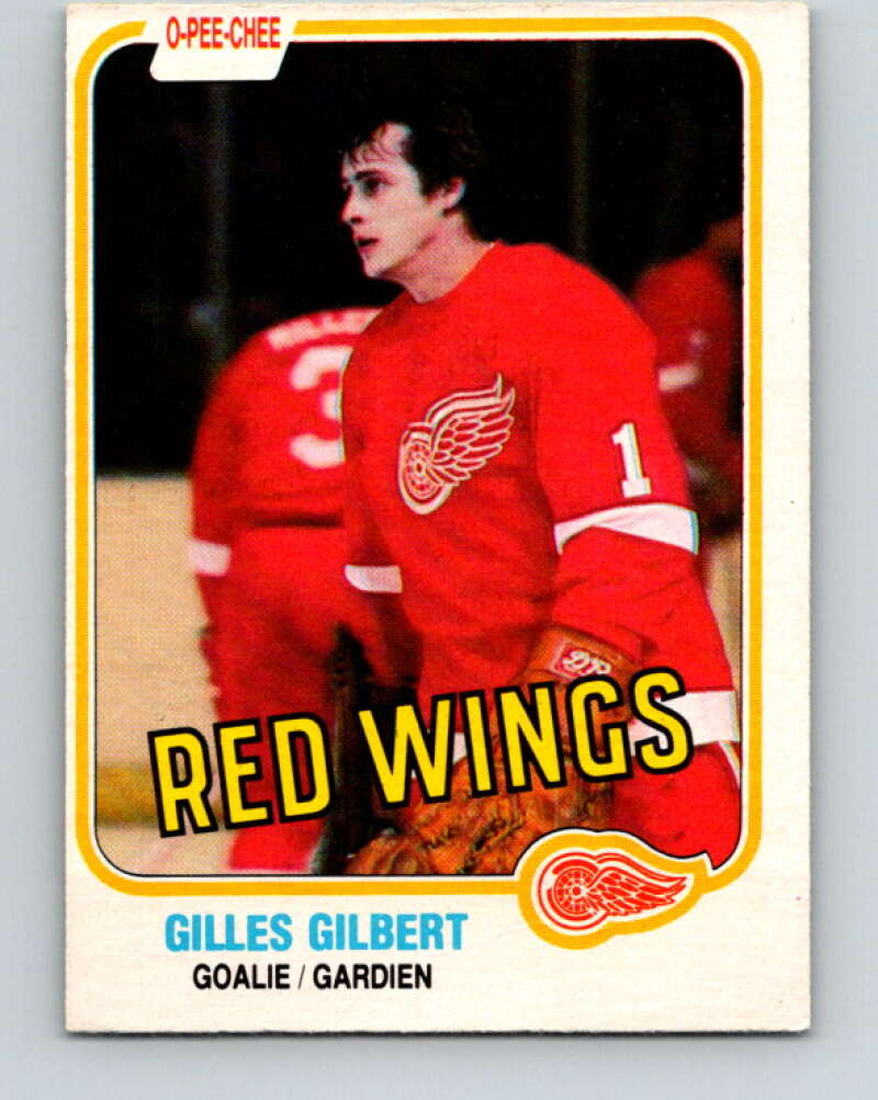1981-82 O-Pee-Chee #88 Gilles Gilbert  Detroit Red Wings  V30052