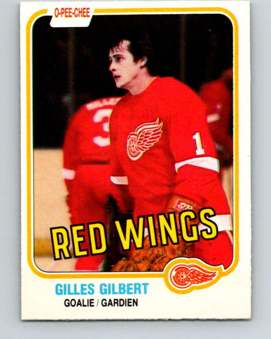 1981-82 O-Pee-Chee #88 Gilles Gilbert  Detroit Red Wings  V30053