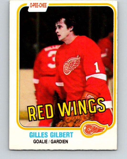 1981-82 O-Pee-Chee #88 Gilles Gilbert  Detroit Red Wings  V30054
