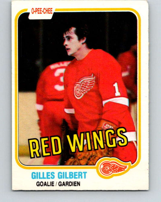 1981-82 O-Pee-Chee #88 Gilles Gilbert  Detroit Red Wings  V30055