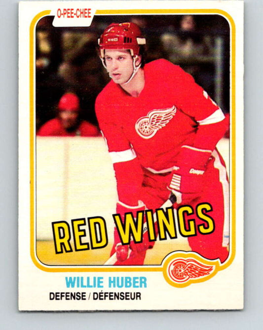 1981-82 O-Pee-Chee #89 Willie Huber  Detroit Red Wings  V30057