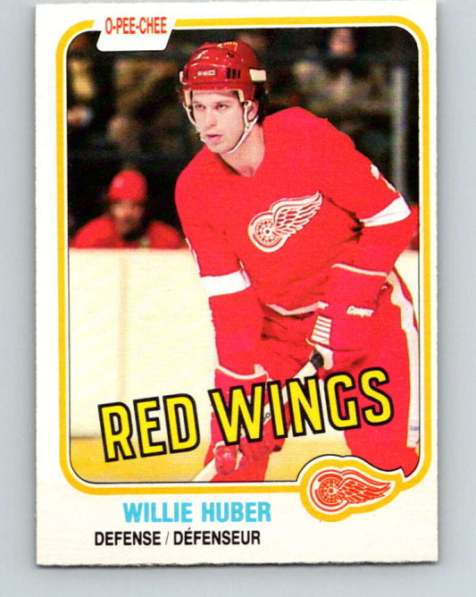 1981-82 O-Pee-Chee #89 Willie Huber  Detroit Red Wings  V30067