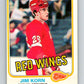 1981-82 O-Pee-Chee #91 Jim Korn  RC Rookie Detroit Red Wings  V30074