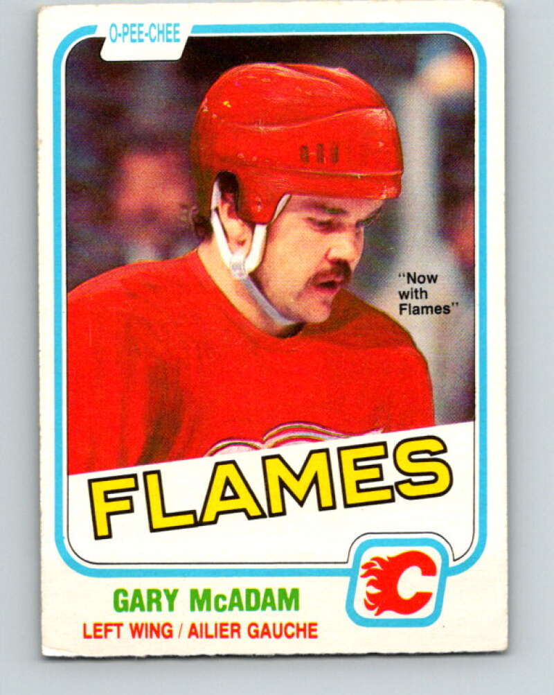 1981-82 O-Pee-Chee #93 Gary McAdam  Calgary Flames  V30094