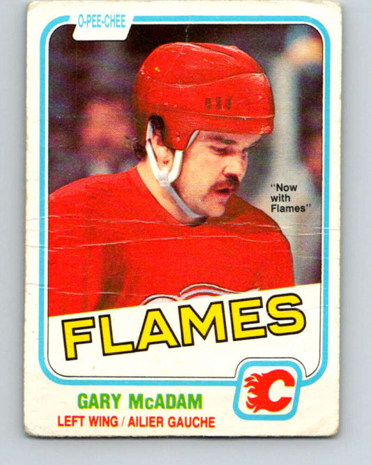 1981-82 O-Pee-Chee #93 Gary McAdam  Calgary Flames  V30096