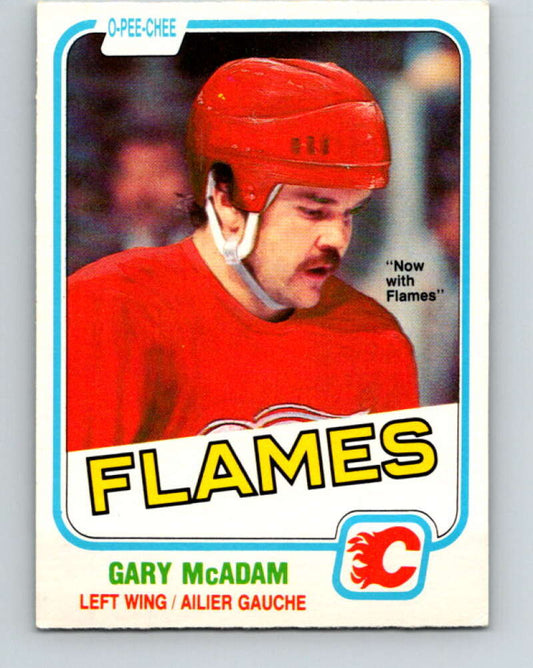 1981-82 O-Pee-Chee #93 Gary McAdam  Calgary Flames  V30097
