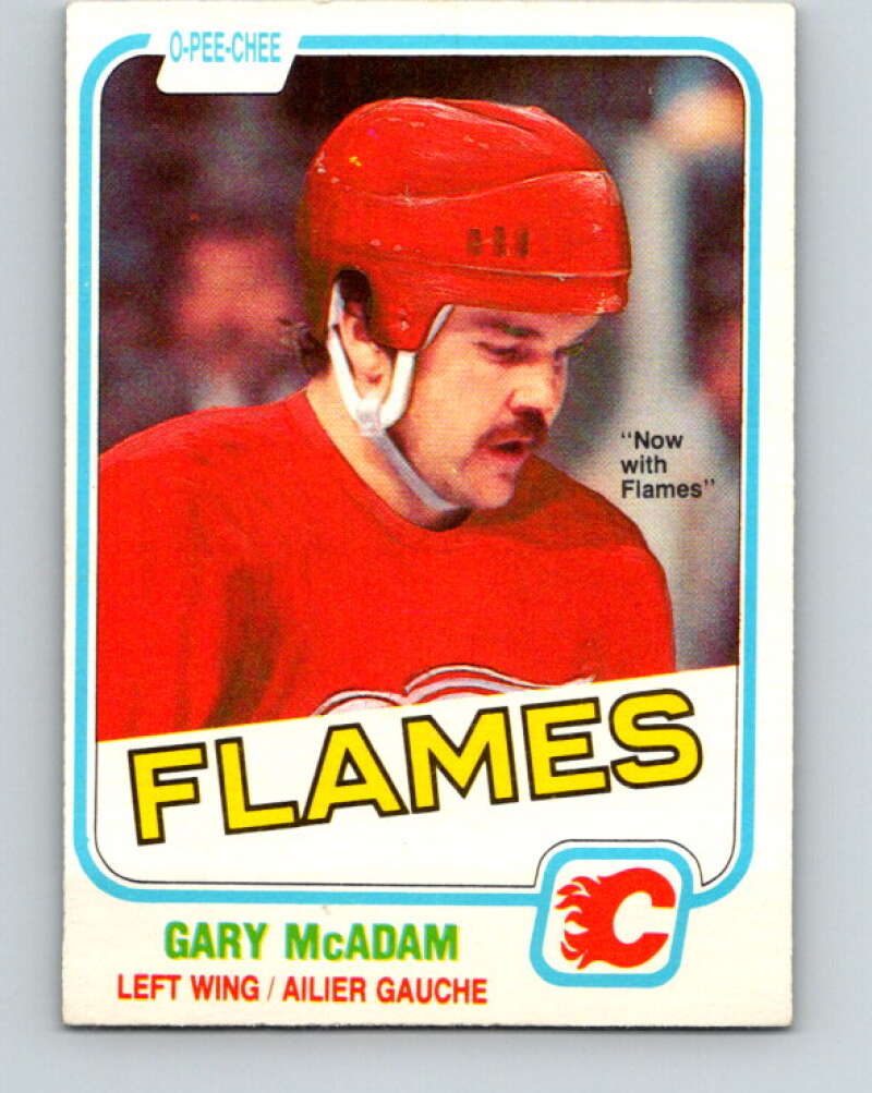 1981-82 O-Pee-Chee #93 Gary McAdam  Calgary Flames  V30098