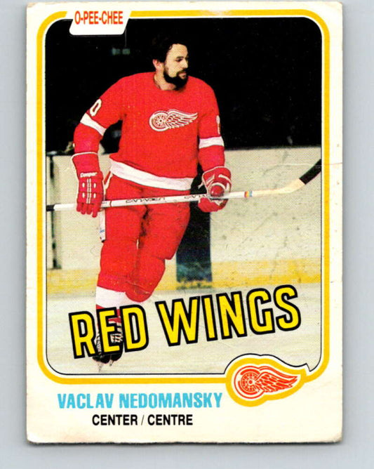 1981-82 O-Pee-Chee #94 Vaclav Nedomansky  Detroit Red Wings  V30102