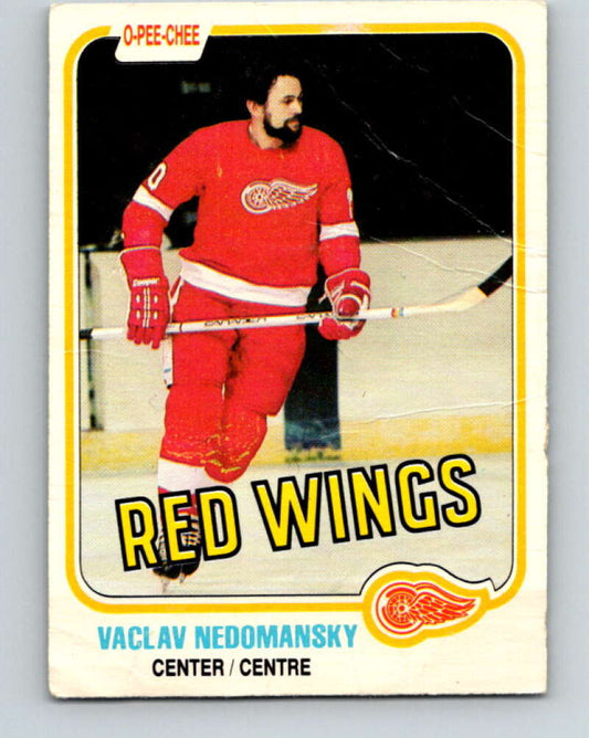 1981-82 O-Pee-Chee #94 Vaclav Nedomansky  Detroit Red Wings  V30103