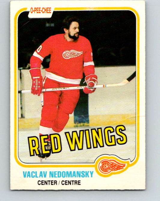 1981-82 O-Pee-Chee #94 Vaclav Nedomansky  Detroit Red Wings  V30112