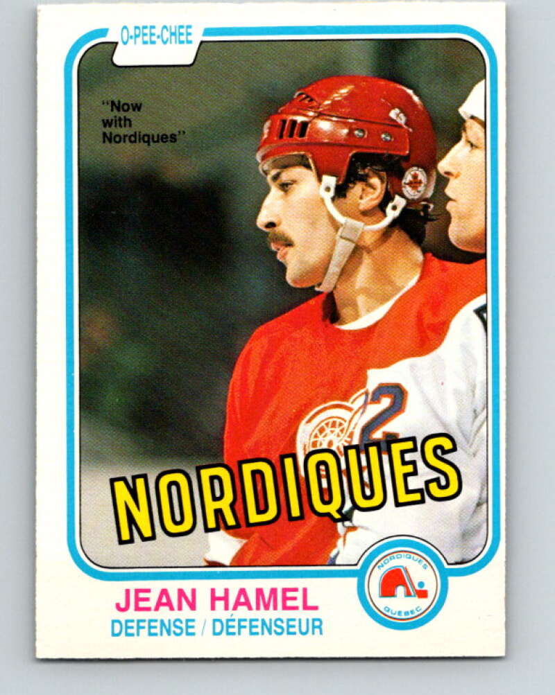 1981-82 O-Pee-Chee #97 Jean Hamel  Quebec Nordiques  V30140