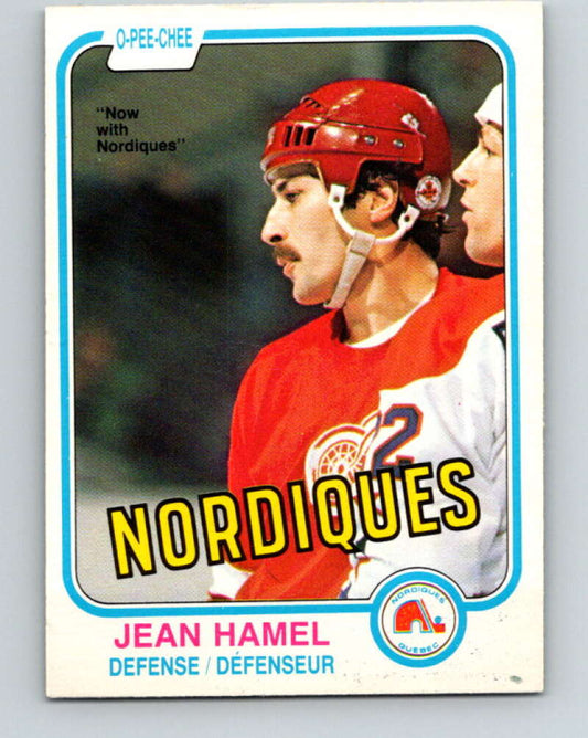 1981-82 O-Pee-Chee #97 Jean Hamel  Quebec Nordiques  V30142