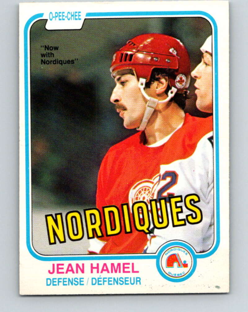 1981-82 O-Pee-Chee #97 Jean Hamel  Quebec Nordiques  V30142