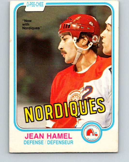 1981-82 O-Pee-Chee #97 Jean Hamel  Quebec Nordiques  V30145