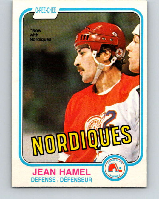 1981-82 O-Pee-Chee #97 Jean Hamel  Quebec Nordiques  V30146
