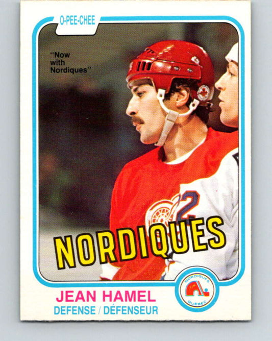 1981-82 O-Pee-Chee #97 Jean Hamel  Quebec Nordiques  V30149