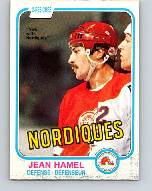 1981-82 O-Pee-Chee #97 Jean Hamel  Quebec Nordiques  V30150