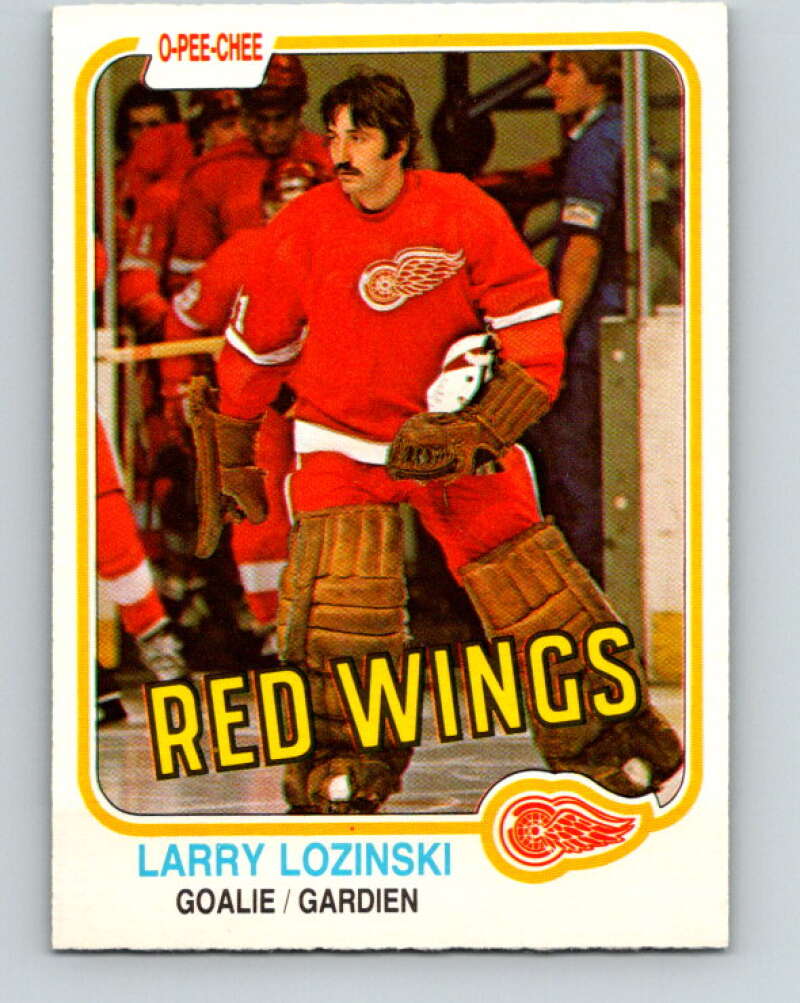 1981-82 O-Pee-Chee #99 Larry Lozinski  RC Rookie Detroit Red Wings  V30166