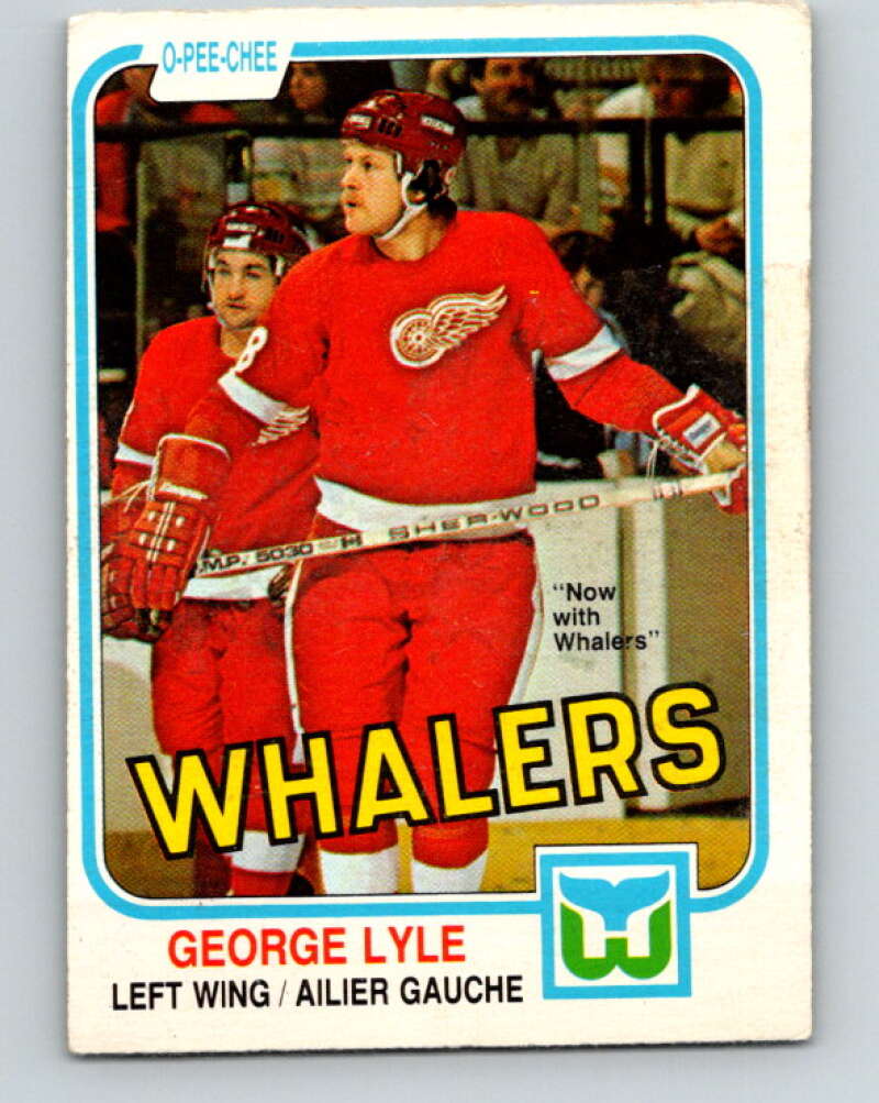 1981-82 O-Pee-Chee #100 George Lyle  Hartford Whalers  V30169