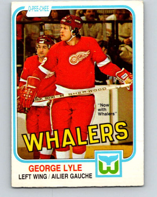 1981-82 O-Pee-Chee #100 George Lyle  Hartford Whalers  V30172