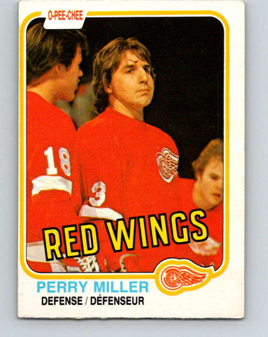 1981-82 O-Pee-Chee #101 Perry Miller  Detroit Red Wings  V30180