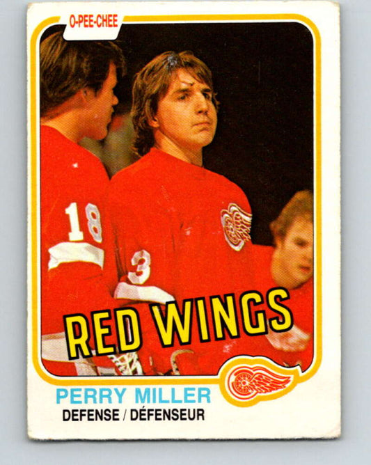 1981-82 O-Pee-Chee #101 Perry Miller  Detroit Red Wings  V30184