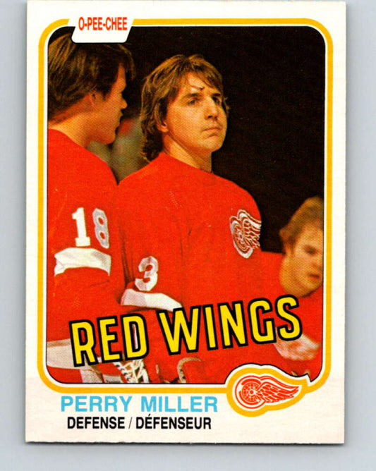 1981-82 O-Pee-Chee #101 Perry Miller  Detroit Red Wings  V30185