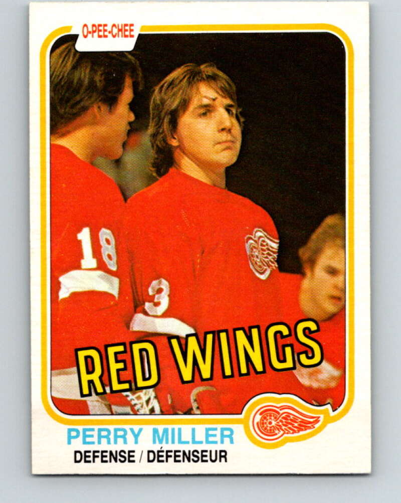 1981-82 O-Pee-Chee #101 Perry Miller  Detroit Red Wings  V30186