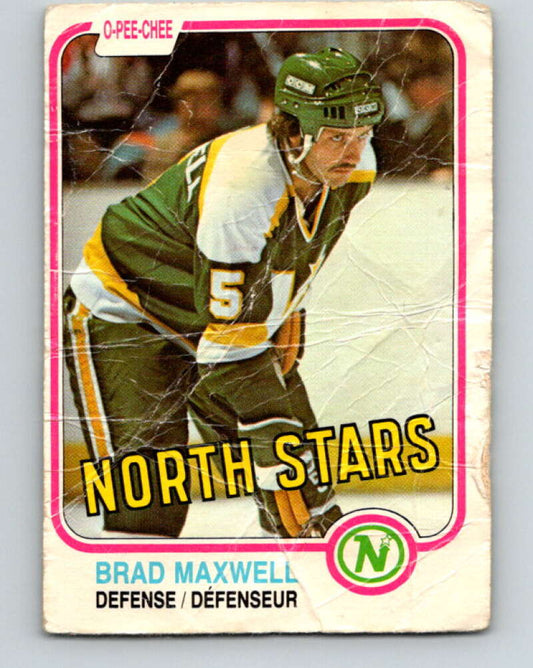 1981-82 O-Pee-Chee #102 Brad Maxwell  Minnesota North Stars  V30187