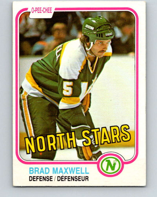 1981-82 O-Pee-Chee #102 Brad Maxwell  Minnesota North Stars  V30188