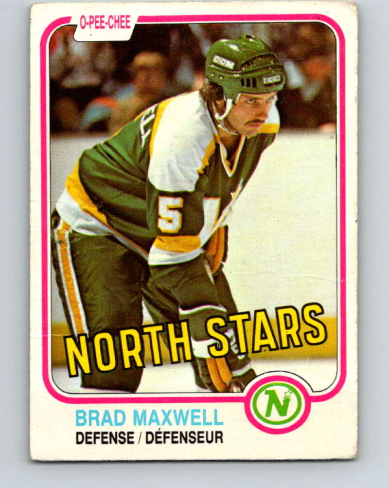 1981-82 O-Pee-Chee #102 Brad Maxwell  Minnesota North Stars  V30190