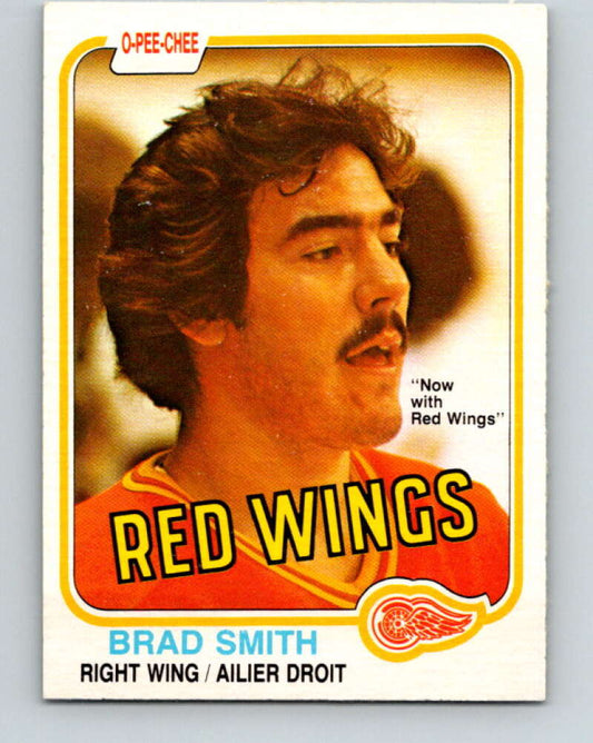 1981-82 O-Pee-Chee #103 Brad Smith  RC Rookie Detroit Red Wings  V30192