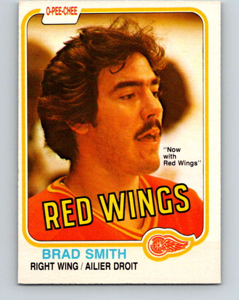 1981-82 O-Pee-Chee #103 Brad Smith  RC Rookie Detroit Red Wings  V30193